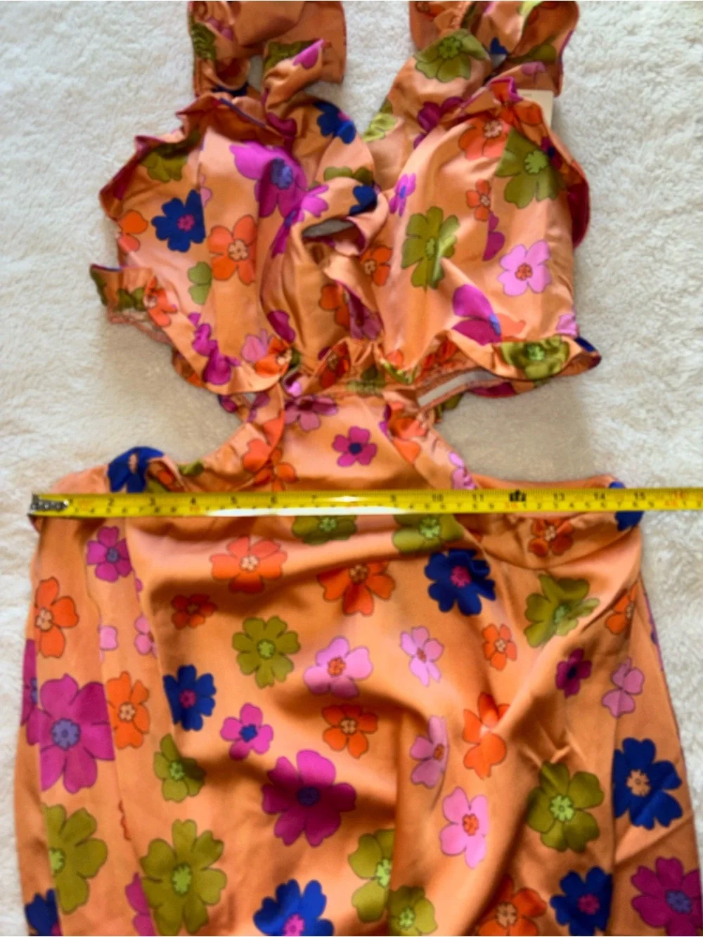 Show Me Your Mimi Poppin Poppy Orange Lane Floral Midi Dress - Picture 6 of 10